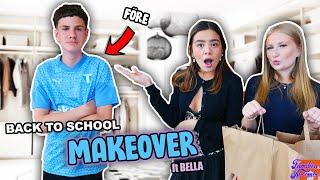 BACK TO SCHOOL MAKEOVER av vår GRANNE ft. BELLA & CLARA