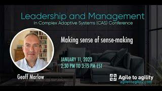 Geoff Marlow - Making sense of sense-making