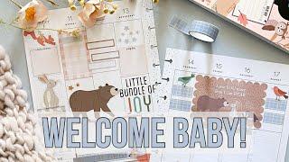 Plan With Me - Baby Boy Spread - New Grandmother! Classic Vertical Happy Planner - Nov 2024