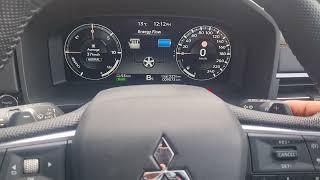 Regenerative braking in Mitsubishi Outlander PHEV