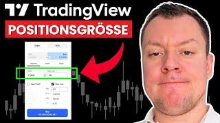 So passt du deine Positionsgröße in TradingView an