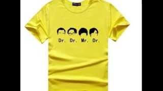 The Big Bang Theory T SHIRT Bazinga, Green Lantern & Dr Dr Mr Dr Print