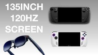 135"  Screen In Pocket - Viture One XR Glasses Pro Unboxing & First Expression