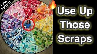   Color Wheel SCRAPPY Quilt CHALLENGE ️‍