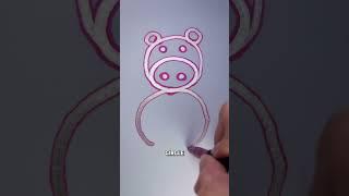 Easy way to Draw a Pig 