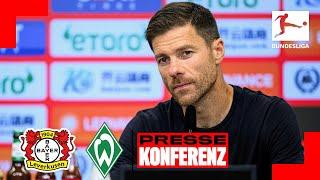 RE-LIVE: PK mit Xabi Alonso vor Bayer 04 Leverkusen  Werder Bremen | Bundesliga, 25. Spieltag