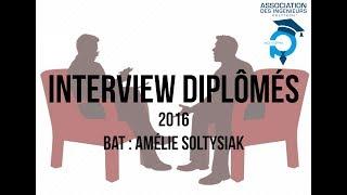 Interview diplômée 2016 - BAT : Amélie Soltysiak