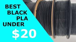 The Best Black PLA Filament on Amazon for LESS than $20  - Compared