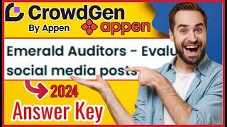 100% Pass | Emerald Answer Key 2024 | Crowdgen by Appen  #EmeraldAnswerKey