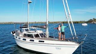 BOAT TOUR of our £38000, 40ft LIVEABOARD SAILING BOAT (3 Years Later) // Teulu Tribe