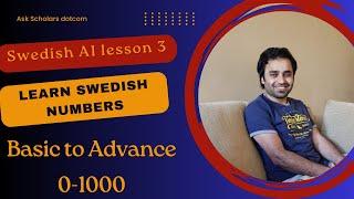 Master Swedish Numbers | Swedish A1  lesson 3 | ordinal and cardinal numbers in Swedish | Swedish |