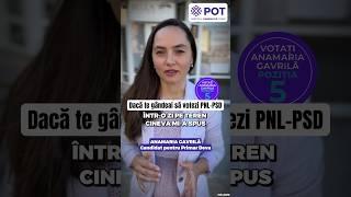 Dacă te gândeai să votezi PSD-PNL #partiduloamenilortineri #anamariagavrila