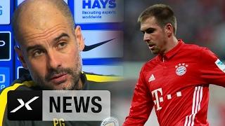 Pep Guardiola mit Liebesbekundung an Philipp Lahm | Manchester City | FC Bayern