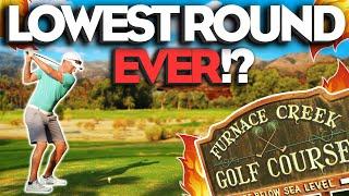 Playing Golf In Death Valley! | Course Vlog | Front 9 Furnace Creek Golf Course | Part 1