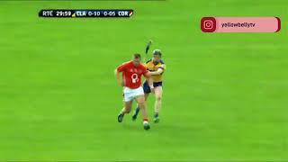 Duirmuìd O Sullivan Shoulder on Colin Lynch Cork v Clare 2008 Hurling