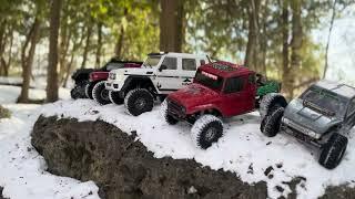 1/10 Scale RC deep snow run. (-12) Ontario