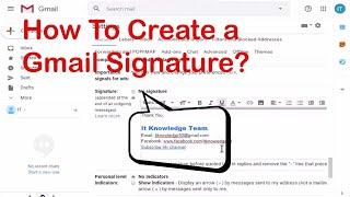 How to Add Signature in Gmail Urdu/Hindi | Hamza Ali Tech