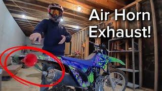 I Put an Air Horn on my DirtBikes Exhaust!