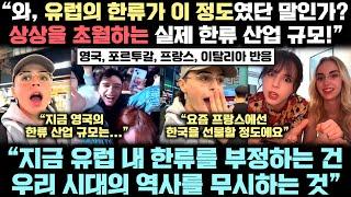 최근 유럽의 한류 돌풍이 상상을 초월하는 수준이란 사실이 통계로 입증되고 있는 놀라운 실제 상황