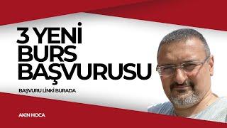 BAŞVURUSU BAŞLAYAN 3 YENİ BURS VAR! (BURS VEREN KURUMLAR 2025)