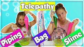 TWIN TELEPATHY PIPING BAG SLIME CHALLENGE!!! PARTIE #1 en français