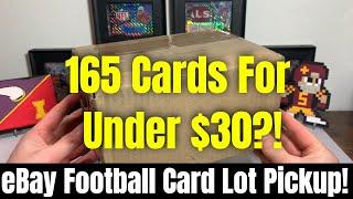 ONLY $14.50 + Shipping For This 165 Football Card Lot?! What A Fun eBay Lot Pickup!! Great Value!