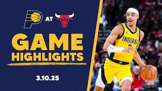 Indiana Pacers Highlights at Chicago Bulls | March 10, 2025