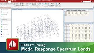 Generating Seismic Loads using the Modal Response Spectrum Procedure in STAAD.Pro