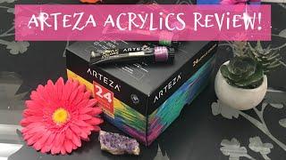 Arteza Acrylic 24 Paint Set Review (NOT SPONSORED)