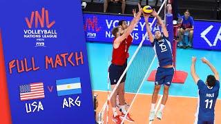 USA  Argentina - Full Match | Men’s Volleyball Nations League 2019