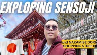 Exploring Sensoji Temple & Nakamise Dori Street in Asakusa| Tokyo Travel Vlog 2024