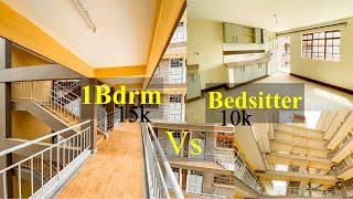 AFFORDABLE 1 BDRM & BEDSITTER APARTMENT FOR RENT| Empty Apartment Tour