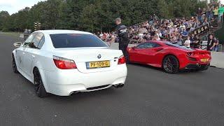 BMW M5 E60 vs Ferrari F8 Tributo