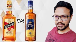 Mcdowells No.1 Vs Officers Choice Blue (OC Blue) Whisky | Whisky Comparison | Whisky Under Rs.200