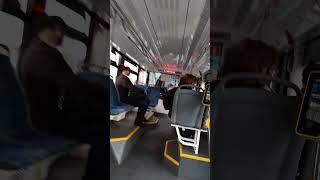 inside of Tram in Russia