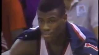 Brazil x USA - Men's Basketball Final - Pan American Games - 1987 (USA TV) (Last 13 minutes)