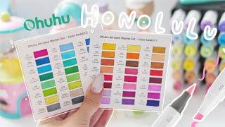 Ohuhu Alcohol Markers 48 COLOUR SWATCH!! (Honolulu 2)