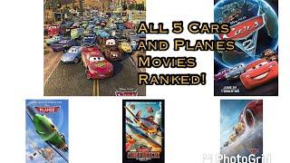 All 5 Cars/Planes Movies Ranked!