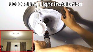 Install 14" LED Ceiling Light