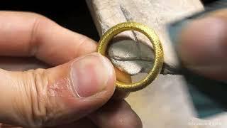 Wow That's a Unique Golden Ring Making Process  #trending