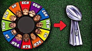 I Spin a Wheel of Jersey Numbers until I win a Super Bowl