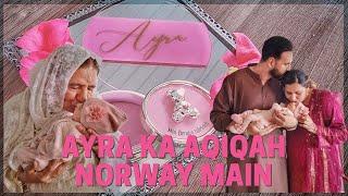 Our Daughter Ayra's AQIQAH in Norway | SHAVING OUR NEWBORNS HAIR | Mansoor Elahi Vlogs