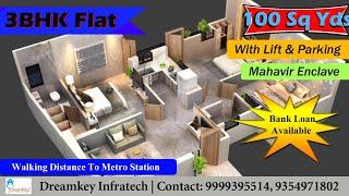 3BHK Ready to Move Flat In Mahavir Enclave