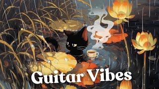 Acoustic Guitar Lo-fi HipHop ️ Rainy Vibes / Relax to Study to