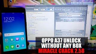 Oppo A37f/A37fw Pattern, Password Unlock by Miracle Box