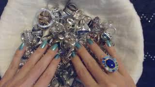 ASMR ~ Ring Collection Rummaging / Show & Tell (Soft Spoken)