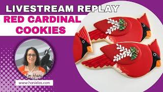 Red Cardinal Cookies - Live Cookie Decorating |Episode 238|