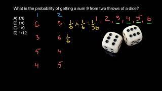 How to solve probability problems with dice