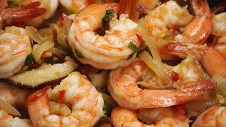 Stir-fried shrimp recipe.