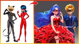 Miraculous Ladybug vs Cat Noir Street Art Showdown! | Stars Wow